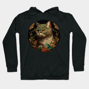 Amazing Cute Adorable Cat and Floral Design Collection for Cat Lovers Hoodie